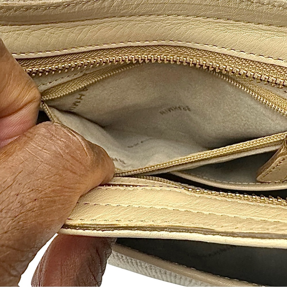 Brahmin Tan Raffia & Leather Shoulder Bag Rare Style EUC - Picture 11 of 13